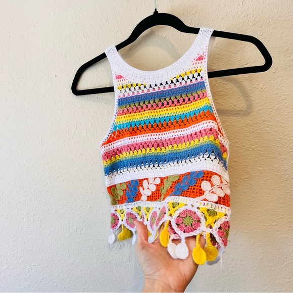 Knit Multi Color Tank Small - Picture 5 of 7